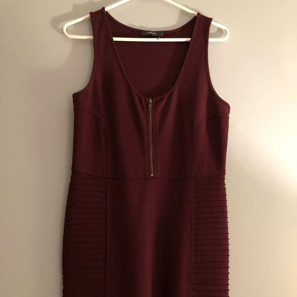 Body con dress with edgy details
